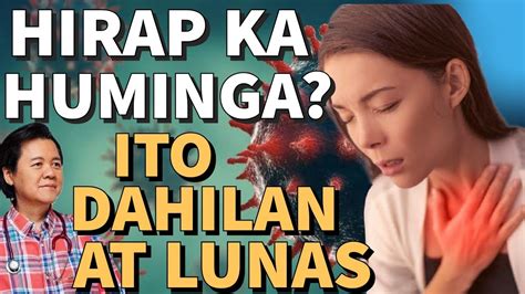Answer May Nakabara sa Lalamunan ; in English that will be "There is a blockage in the throat". . Parang may nakabara sa lalamunan at hirap huminga